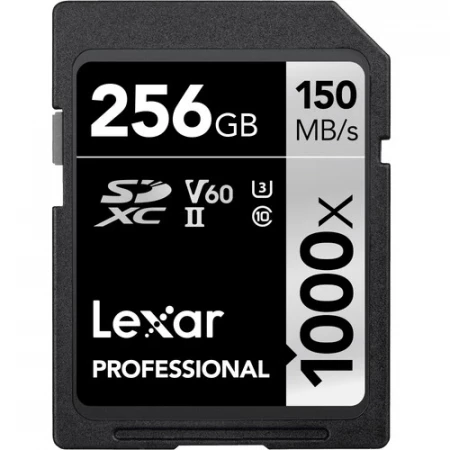 Lexar 256GB Professional 1000x SDXC UHS-II Memory Card